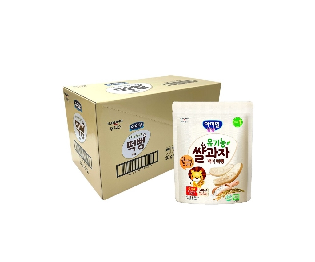 Organic Rice Rusk (Orginal) 30g x 6pcs (Case Offer)