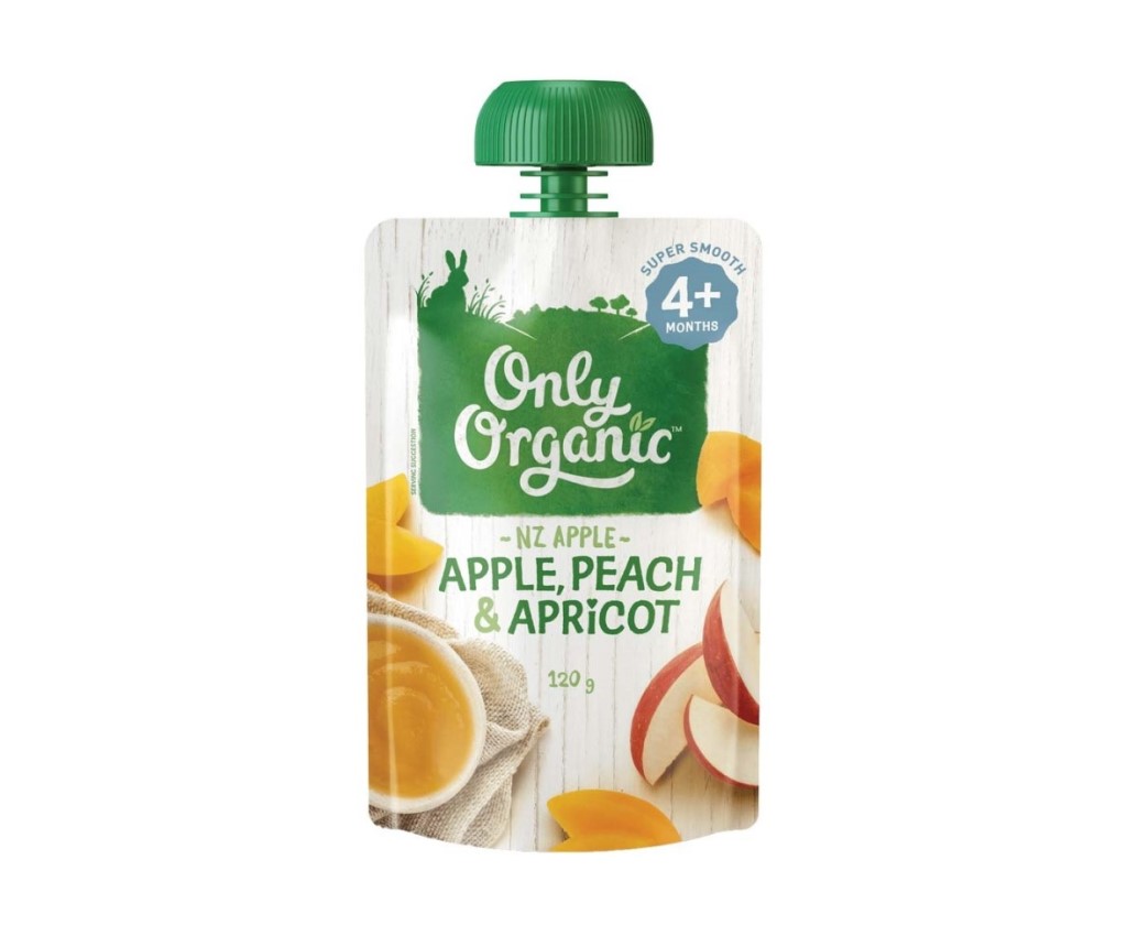 Organic Apple Peach &amp; Apricot 120g