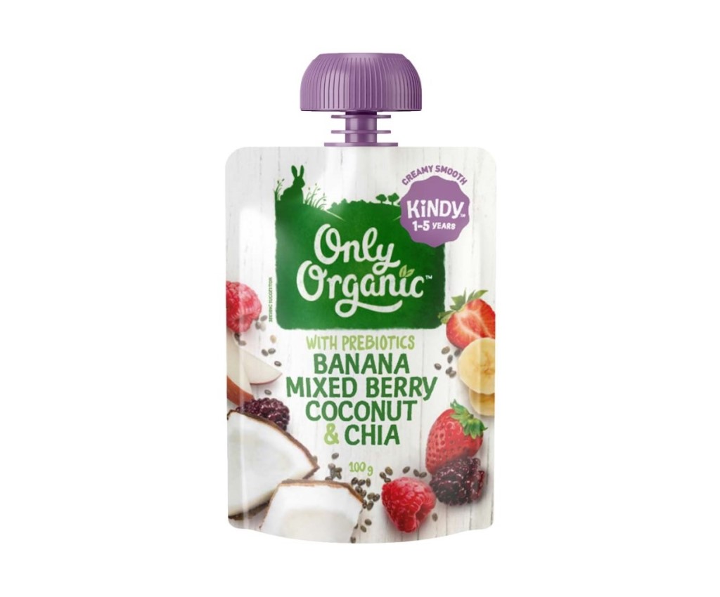 Organic Banana Mixed Berry Coconut &amp; Chia 100g