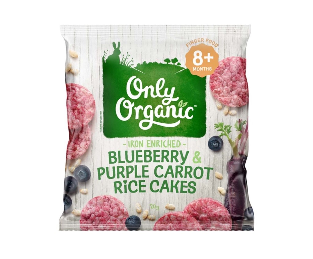 Organic Blueberry Purple Carrot Rice Cakes 20g
