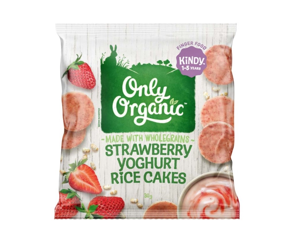 Organic Strawberry Yoghurt Rice Cakes 30g
