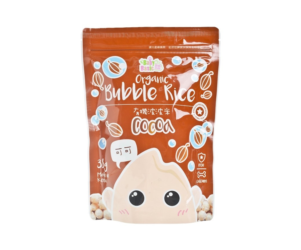 Organic Bubble Rice (Cocoa) 38g