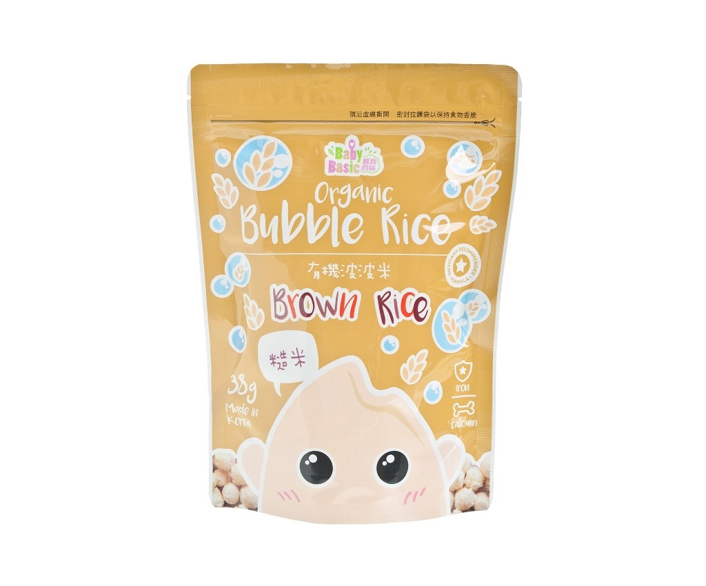 Organic Bubble Rice (Brown Rice) 38g