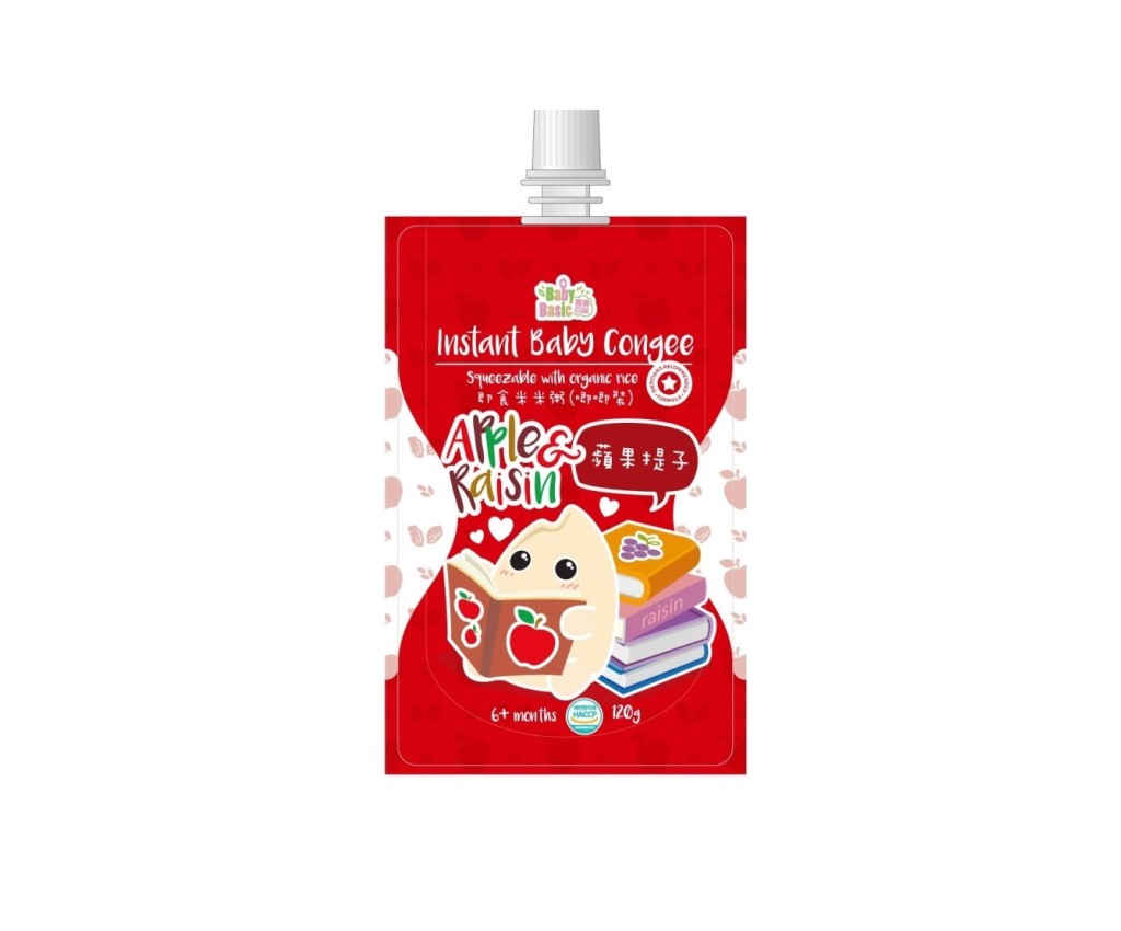 Baby Congee-Squeeze Pouch (Apple &amp; Raisin) 120g