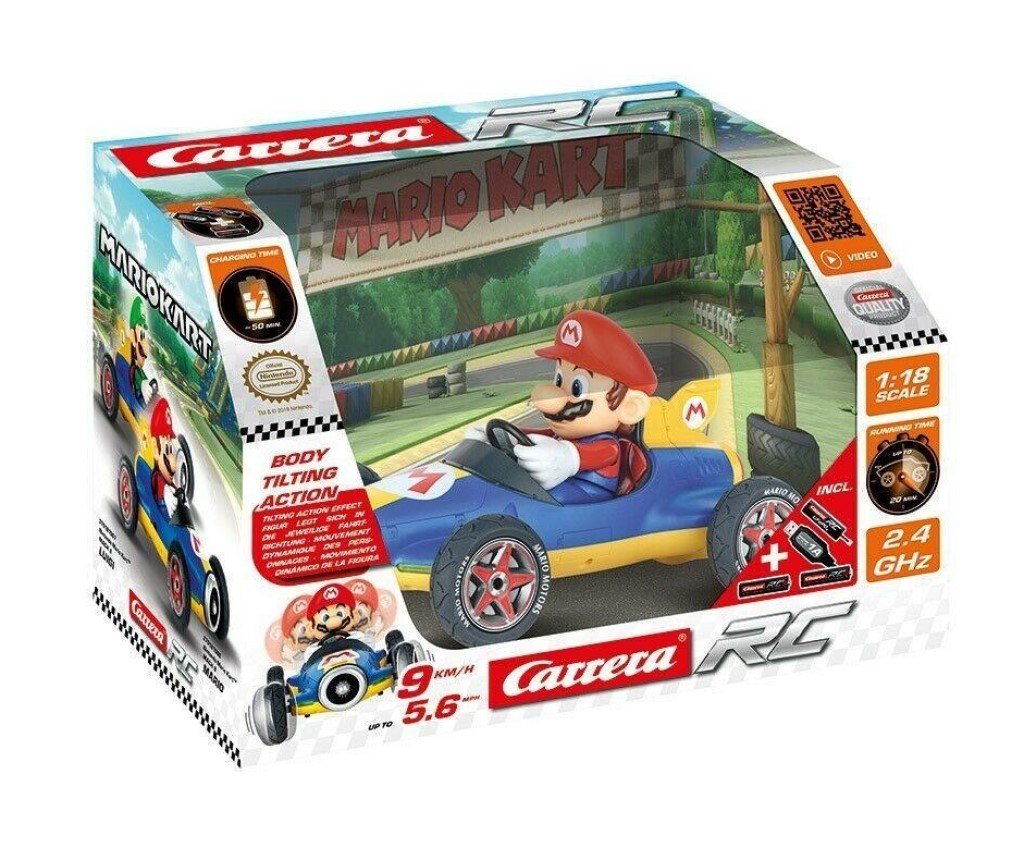 RC 2.4GHz 1:18 Mario Kart - Mach 8, Mario