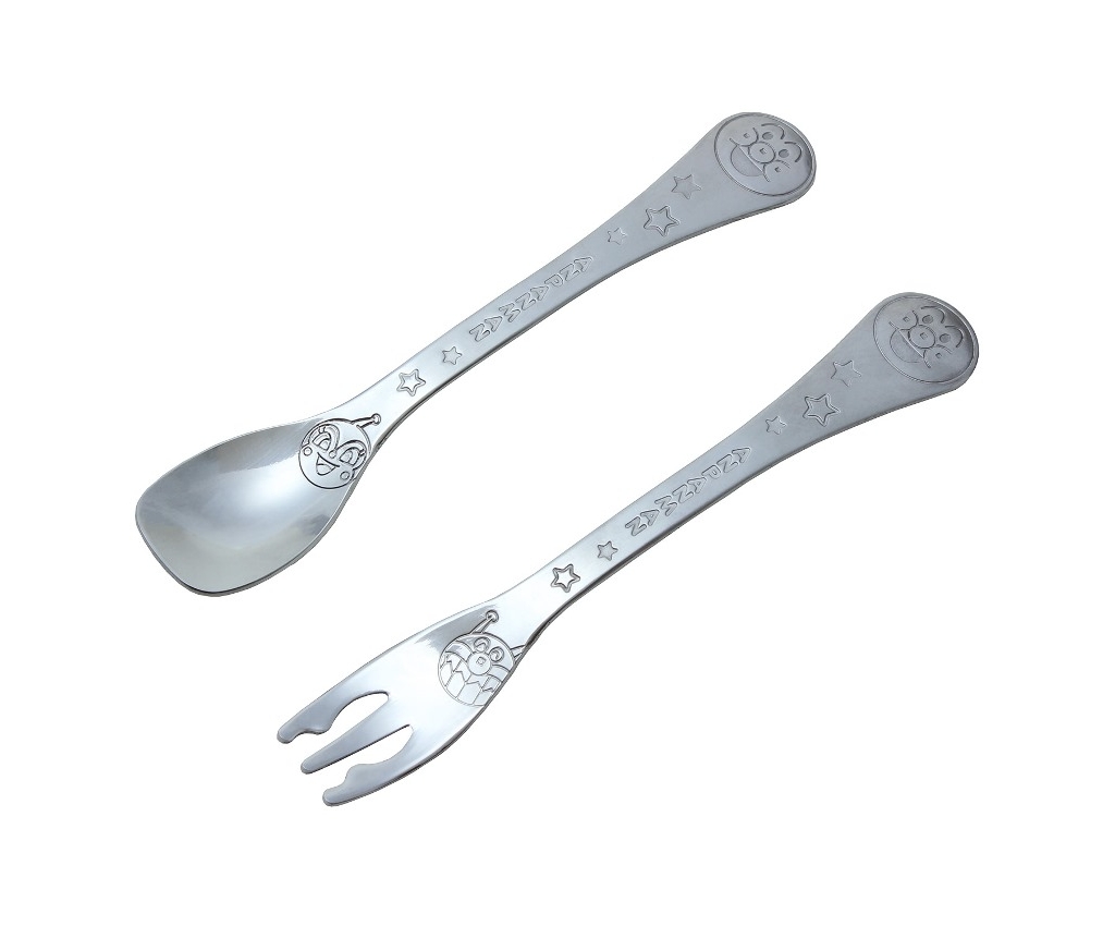 Anpanman Metal Spoon &amp; Fork (S size)