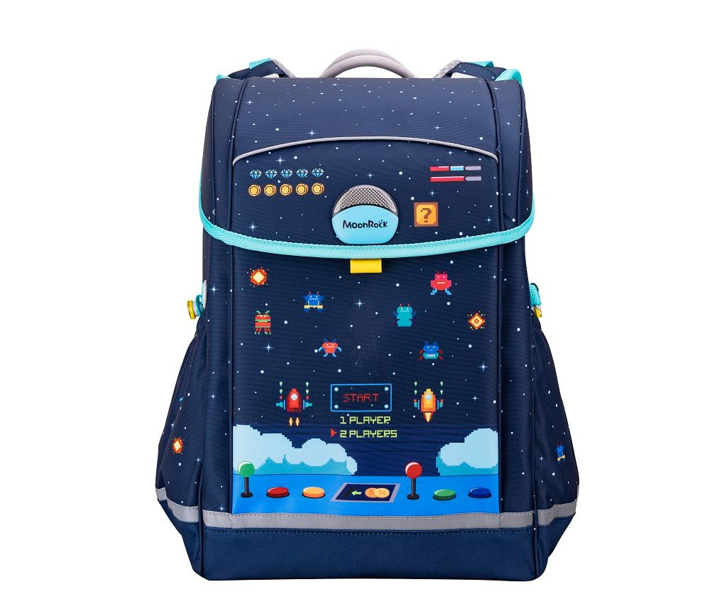 SP208P School Bag - Game Paradise - Blue
