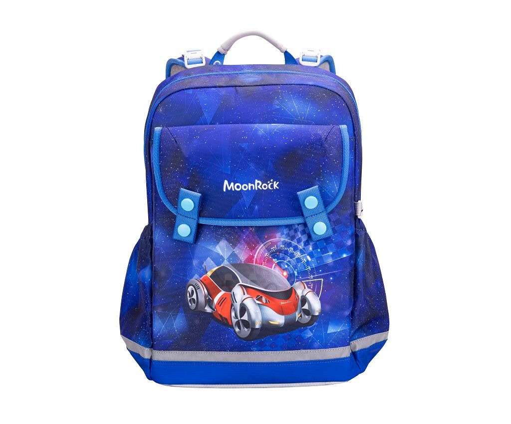 SS100P School Bag - Light Speed Race - Blue