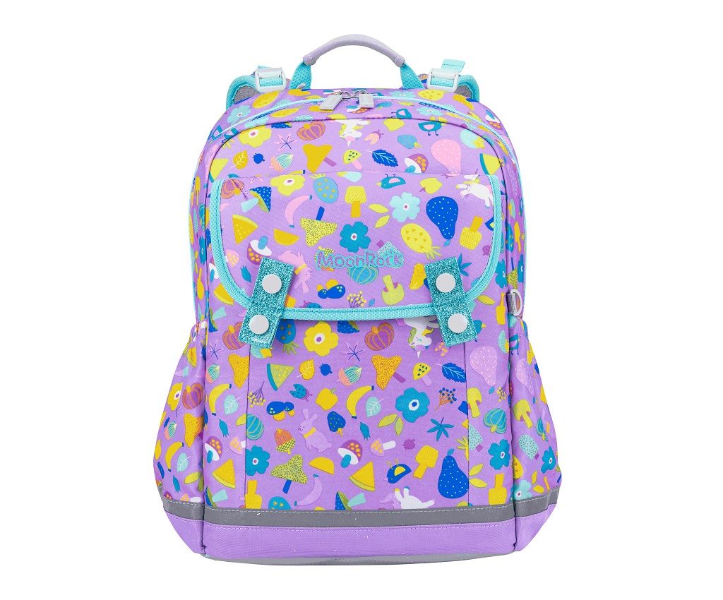 SS100P School Bag - Unicorn Land - Light Purple