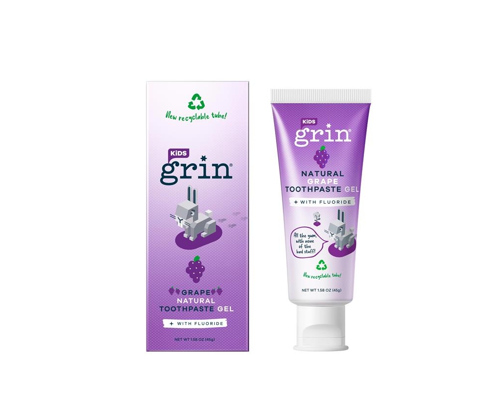 Kids Natural Grape Toothpaste Gel with Flouride 45g