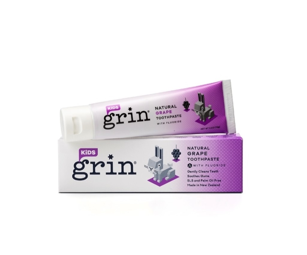 Kids Natural Grape Toothpaste with Fluoride 70g