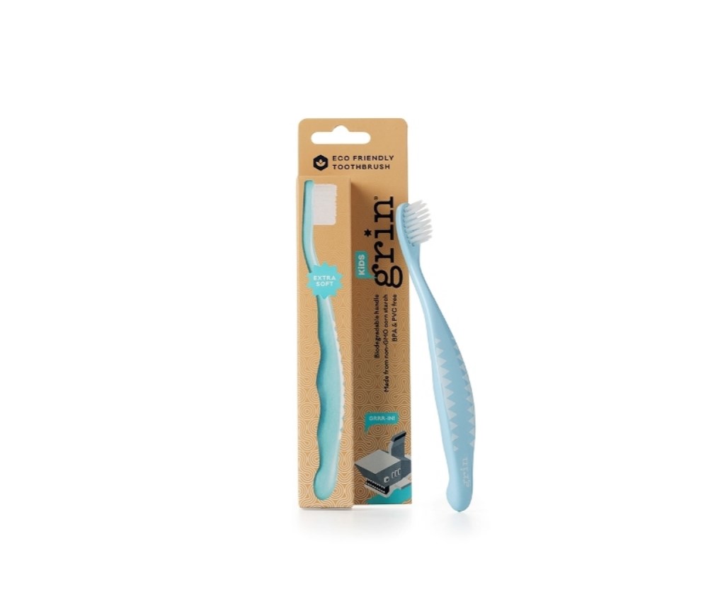 Kids Extra Soft Biodegradable Toothbrush (Blue)