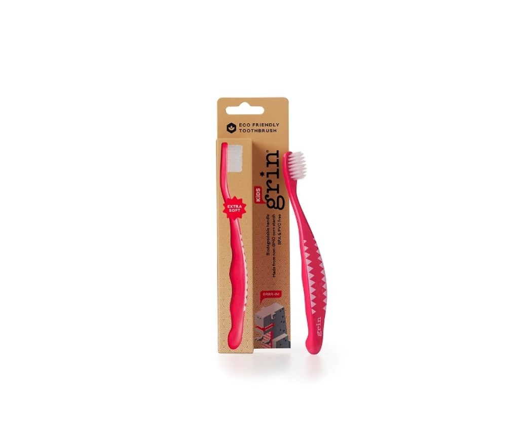 Kids Extra Soft Biodegradable Toothbrush (Pink)