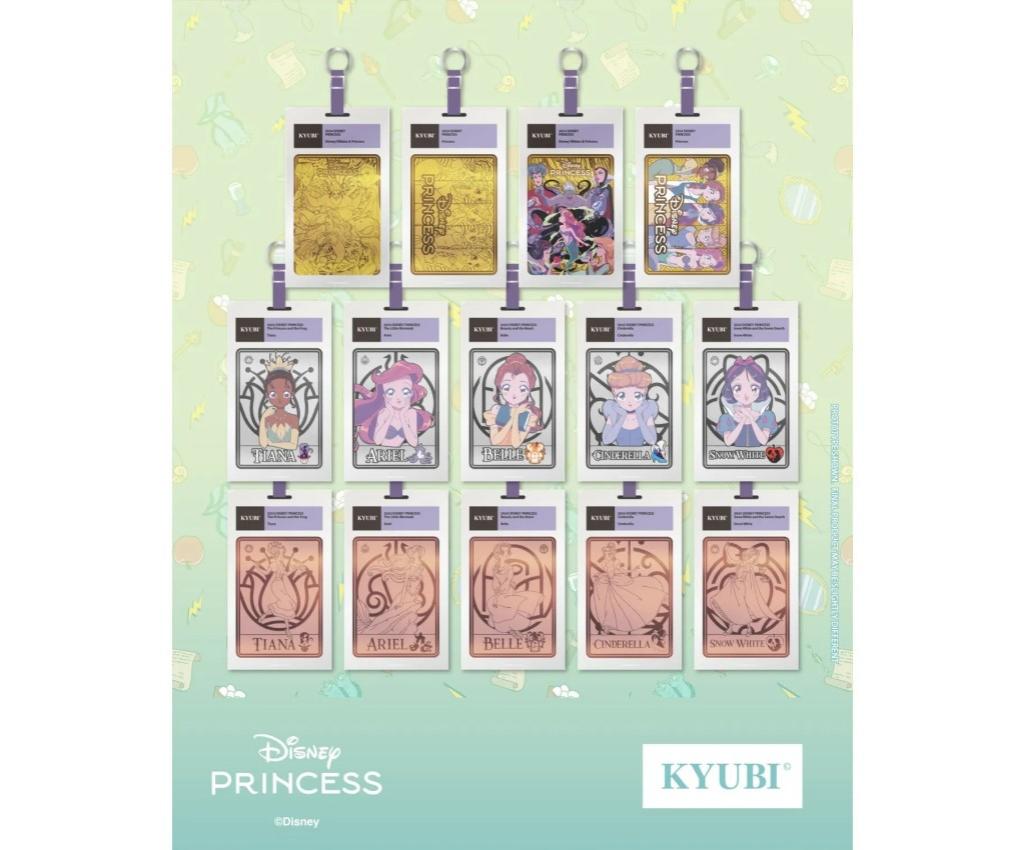KYUBI 金屬收藏卡掛飾盲盒系列 第二彈 - 迪士尼公主系列 (單件裝)