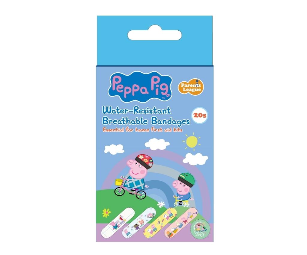 Peppa Pig Water-Resistant Breathable Bandages 20s