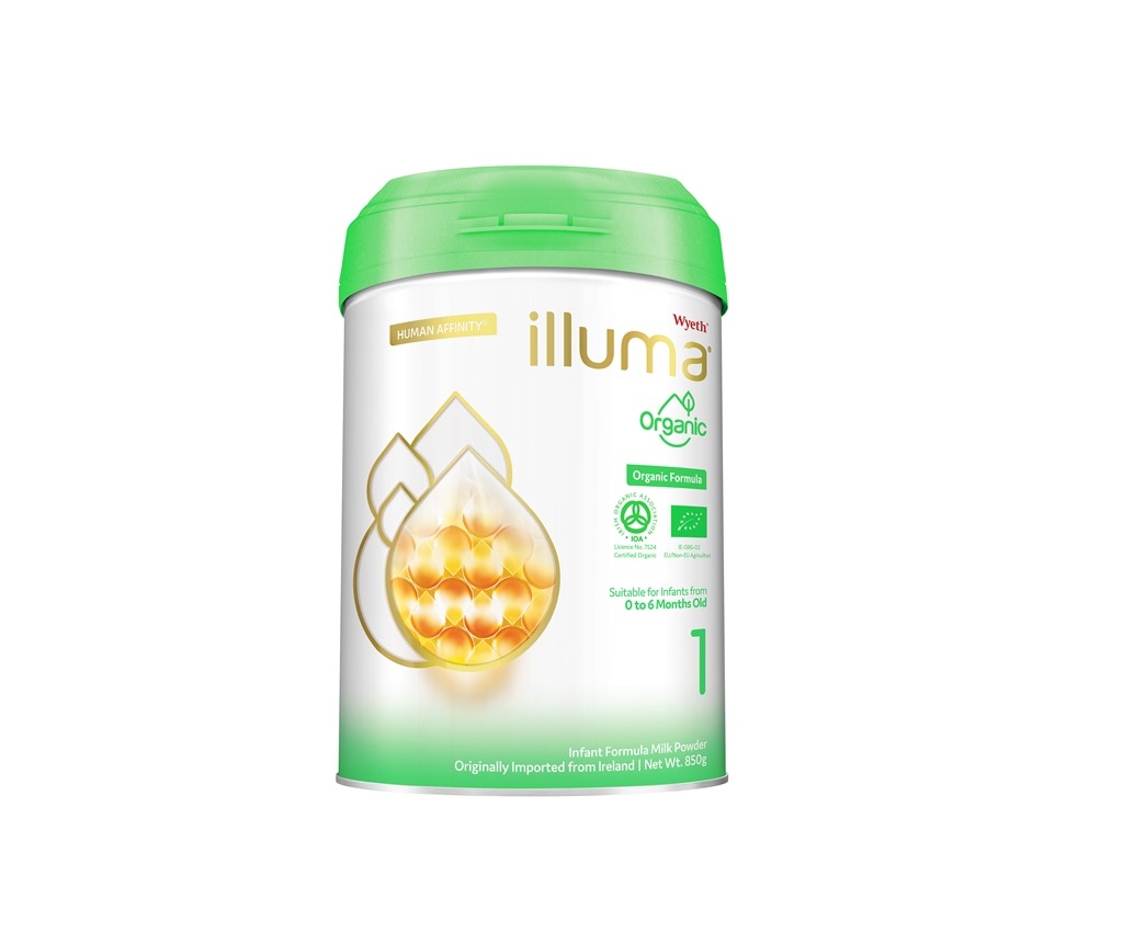 ILLUMA &#174; 親和人體&#174; 有機配方1號初生嬰兒配方奶粉 850克