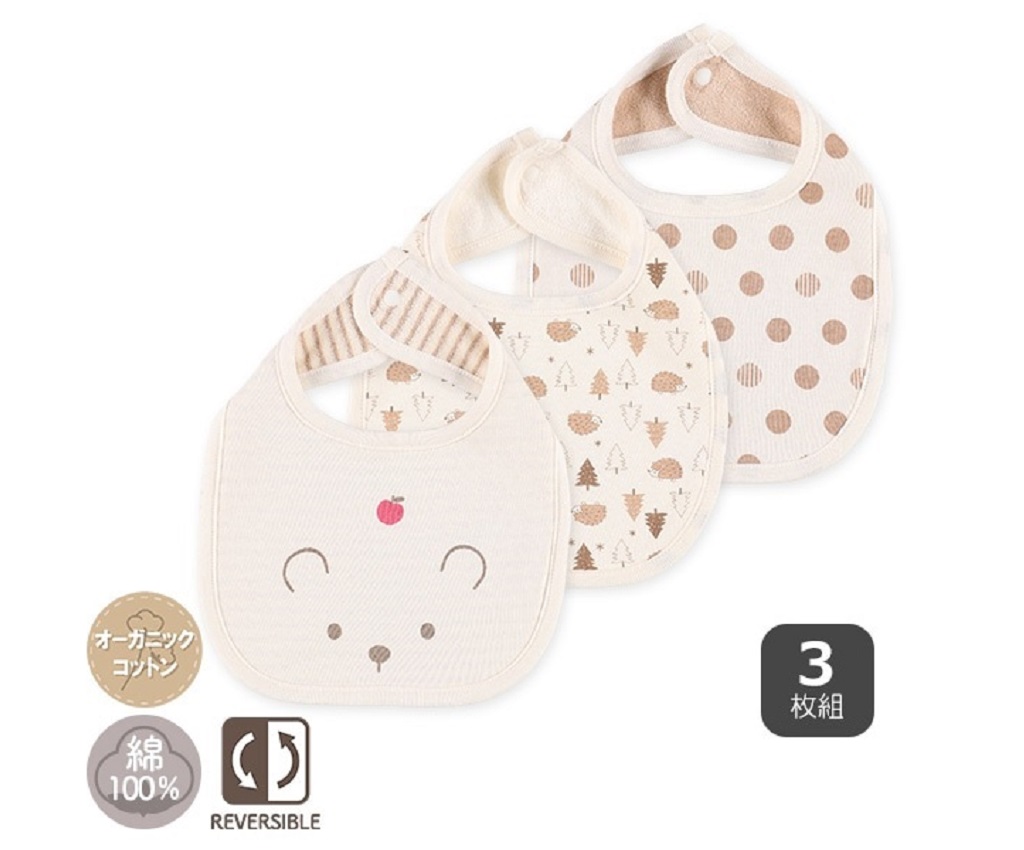 Bibs Bear, Porcupine, Dot (3P)