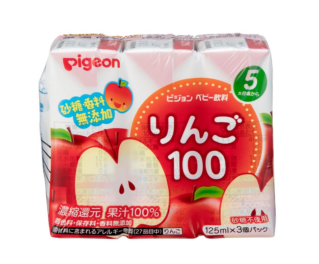 Baby Juice Apple 100% 125ml x 3packs