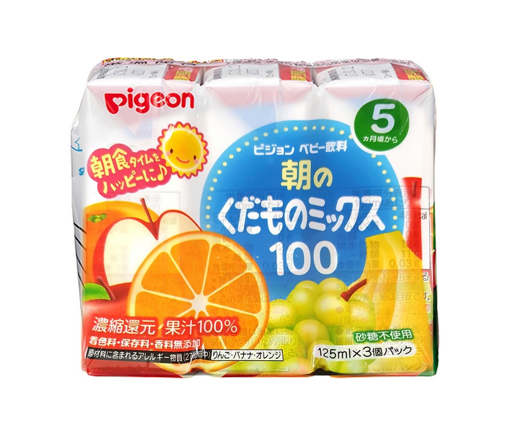 Baby Juice Mixed Fruit 100% 125mlx3packs