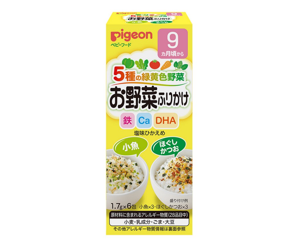 5種蔬菜拌飯 (小魚/鰹魚絲) 10.2克 (1.7克x6包)
