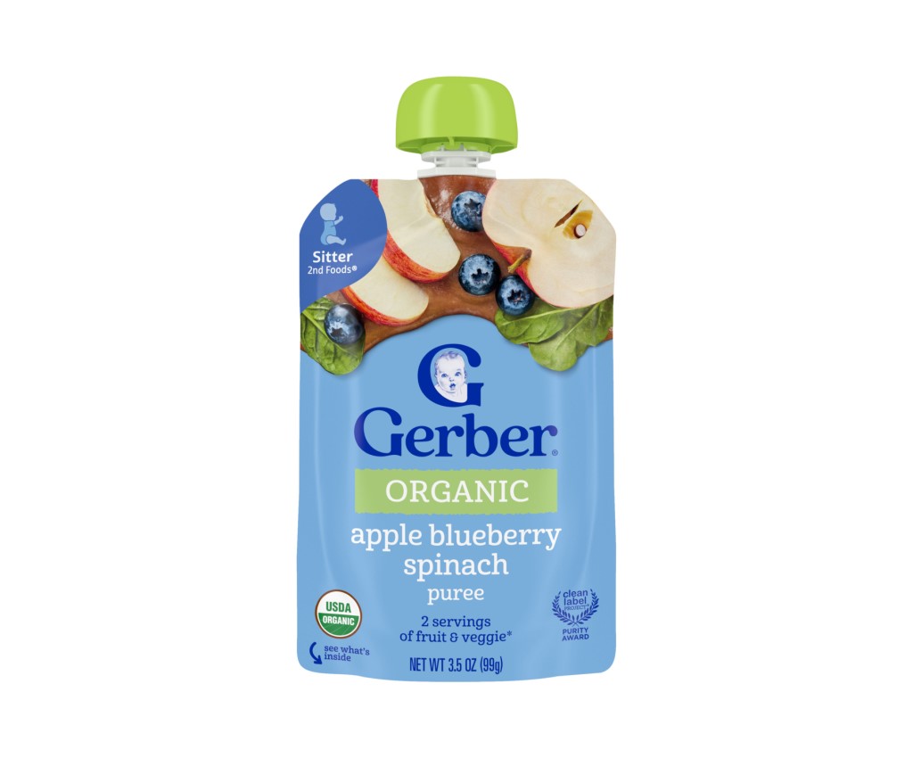 Organic Apple Blueberry Spinach Pouch 99g