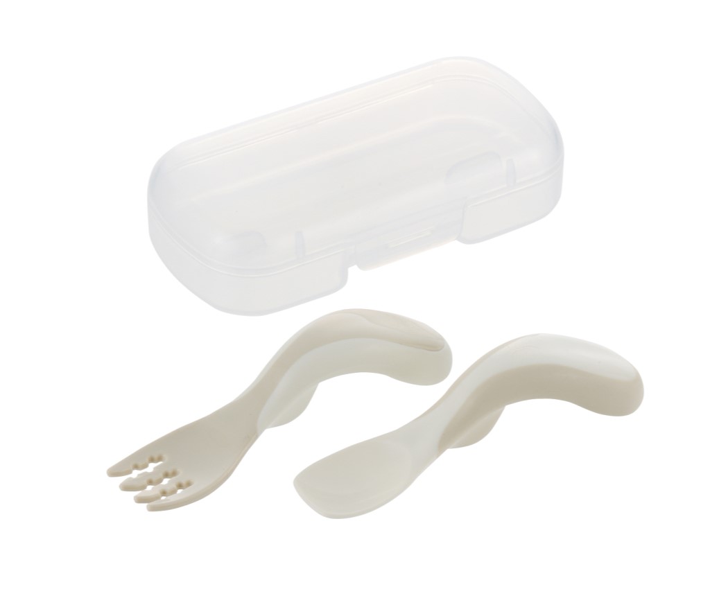 T.L.I Pinch Grip Spoon &amp; Fork w/Case