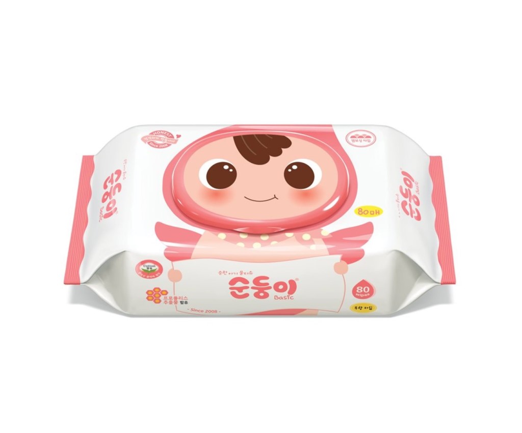 Fragrance Free Baby Wipes 80s (Pink)