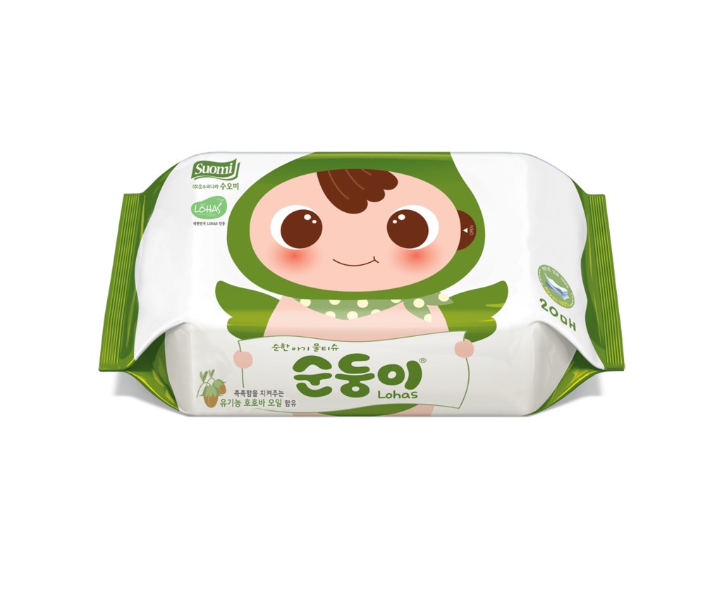 Lohas Baby Wipes 20s (Green)
