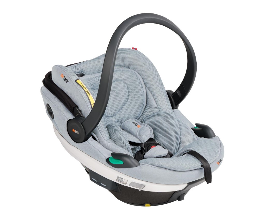 Go Beyond 提籃式汽車安全座椅 (灰藍色, 透氣網布)