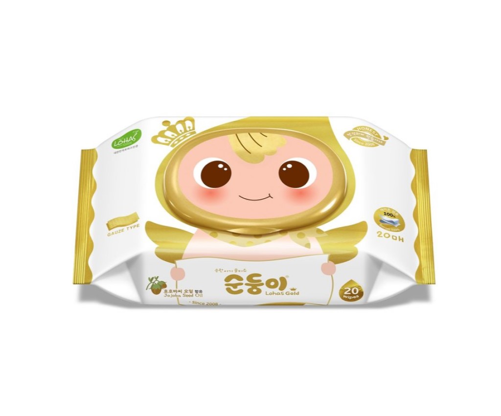 Lohas Gold Baby Wipes 20s
