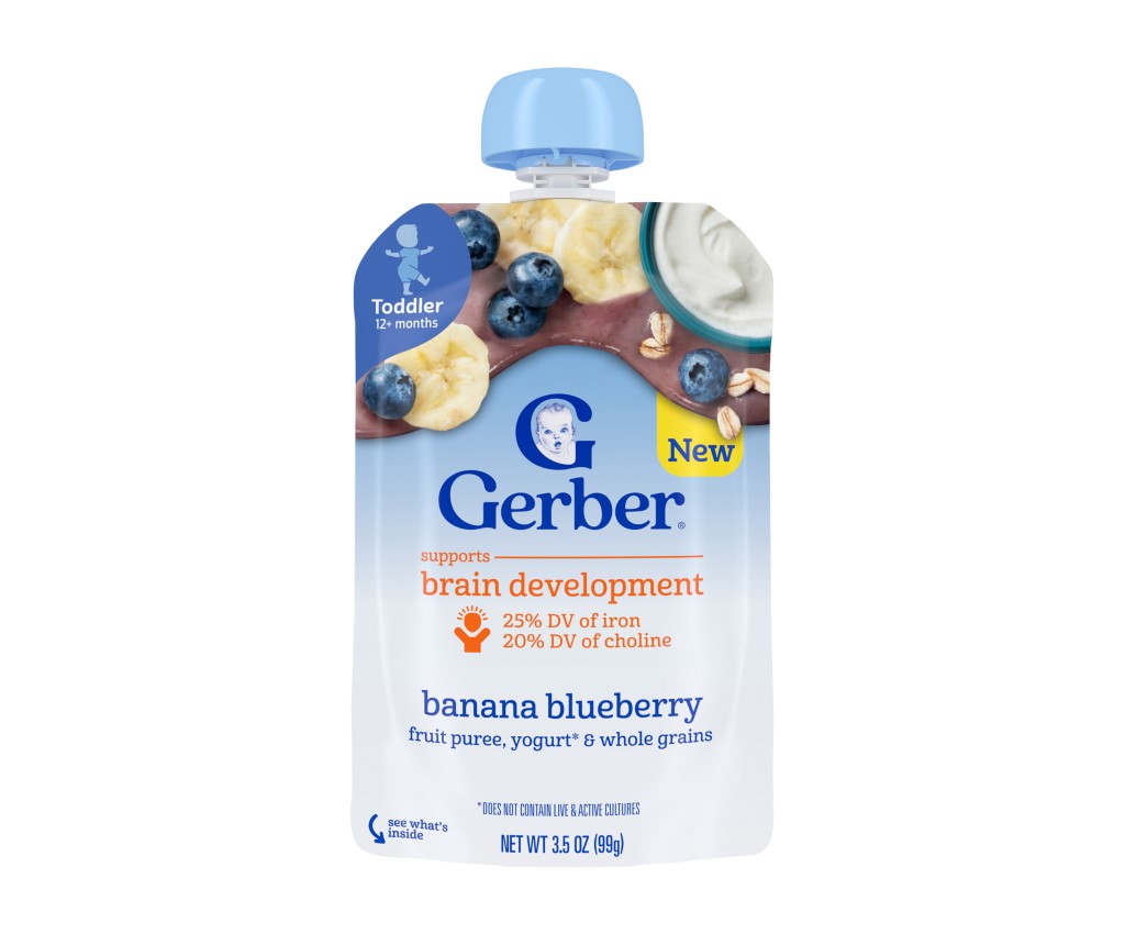 Banana Blueberry Yogurt Pouch 99g