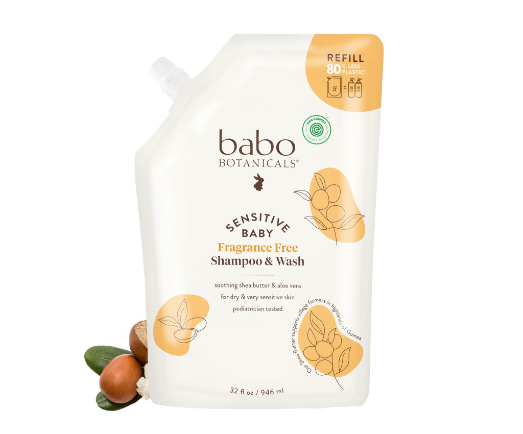 乳木果保濕二合一洗髮沐浴露環保補充裝(無矽)(無香料) 946ml #85580