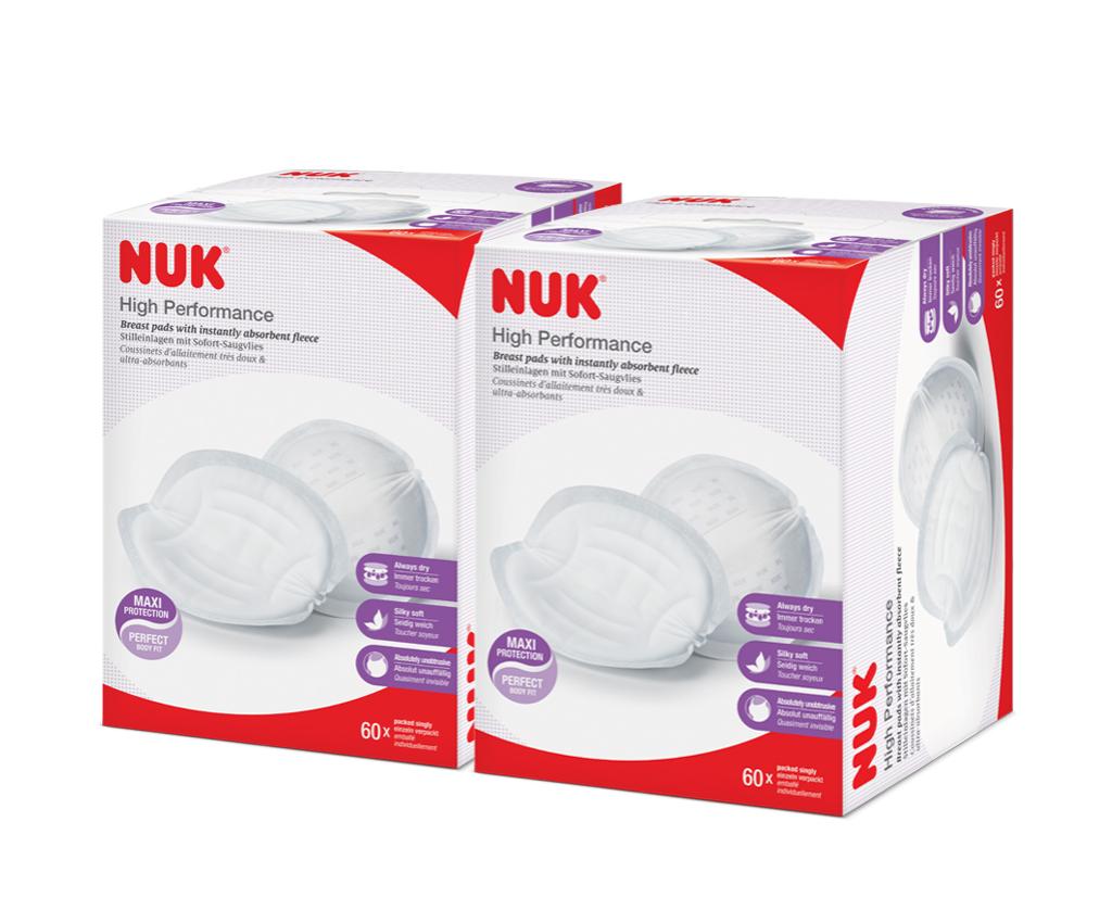NUK超乾爽即棄哺乳墊 60片裝 x 2件裝