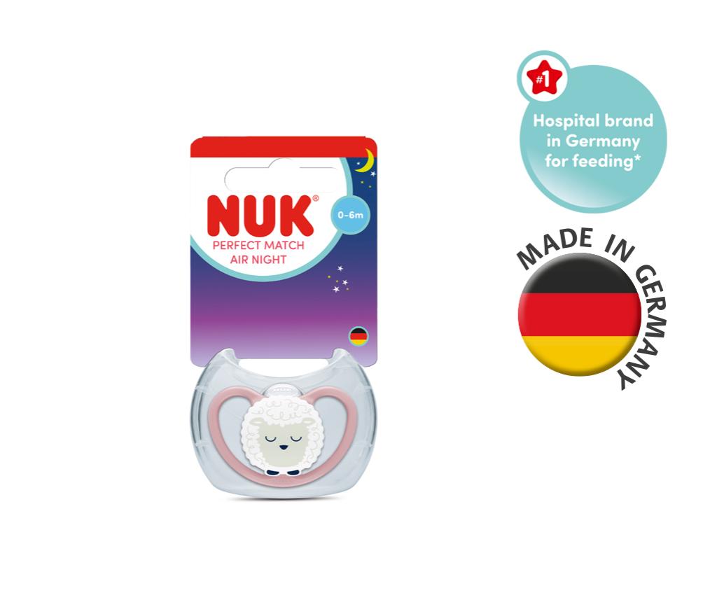 NUK PM PACI SI1 AIR NGT CL3 SHEEP 1/BOX