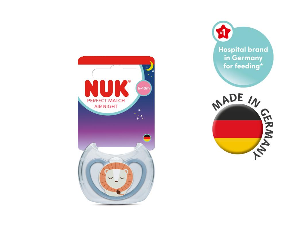 NUK PM PACI SI2 AIR NGT CL3 LION 1/BOX