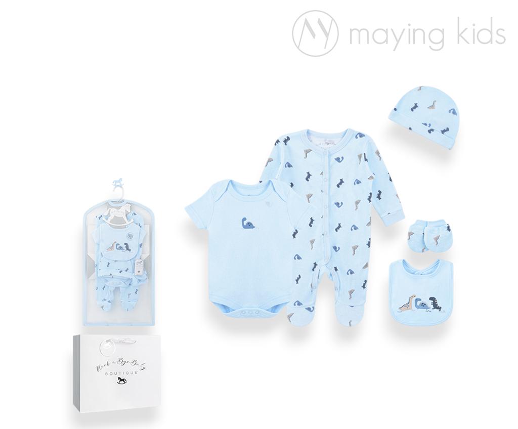 Blue Dinosaur 5-in-1 Mesh Bag Gift Set (with Paper Bag)