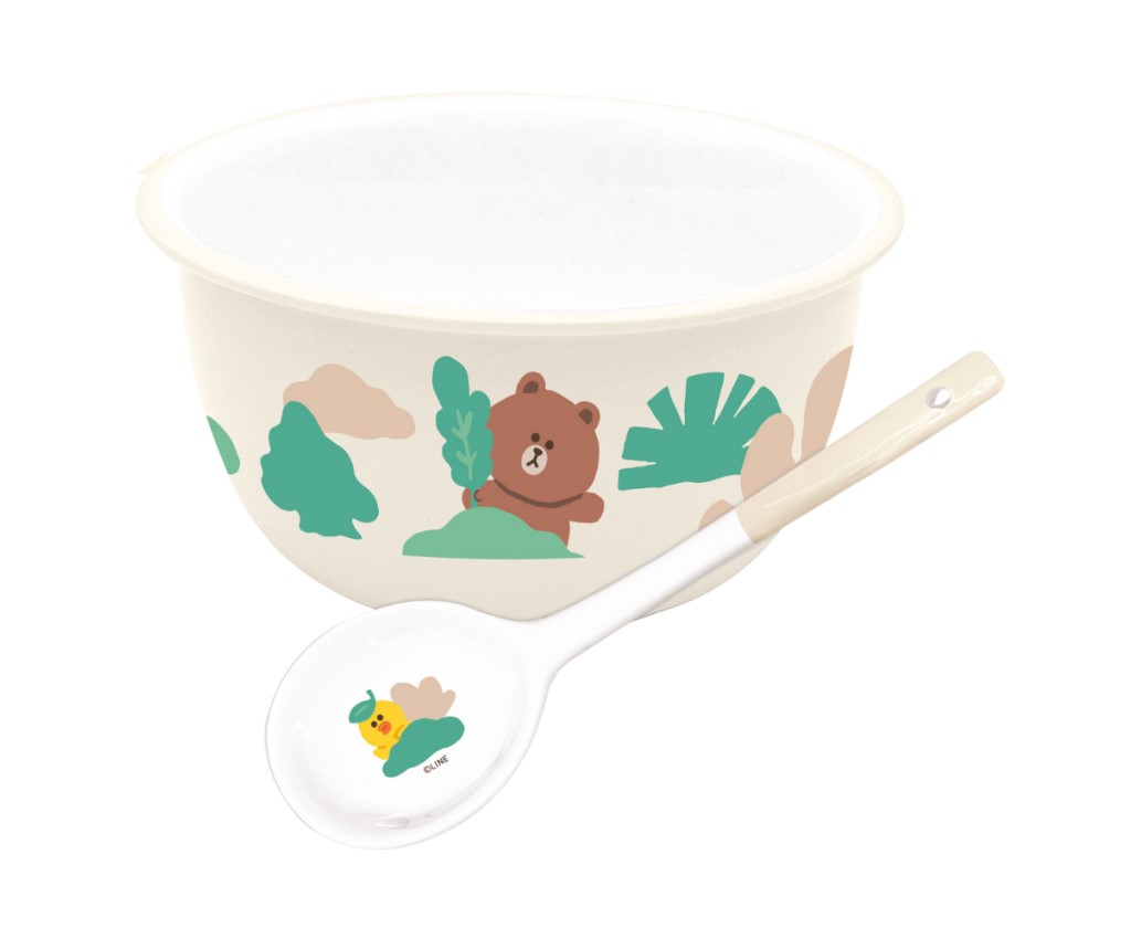 6" Ceramic Bowl with 6.6" Spoon Set