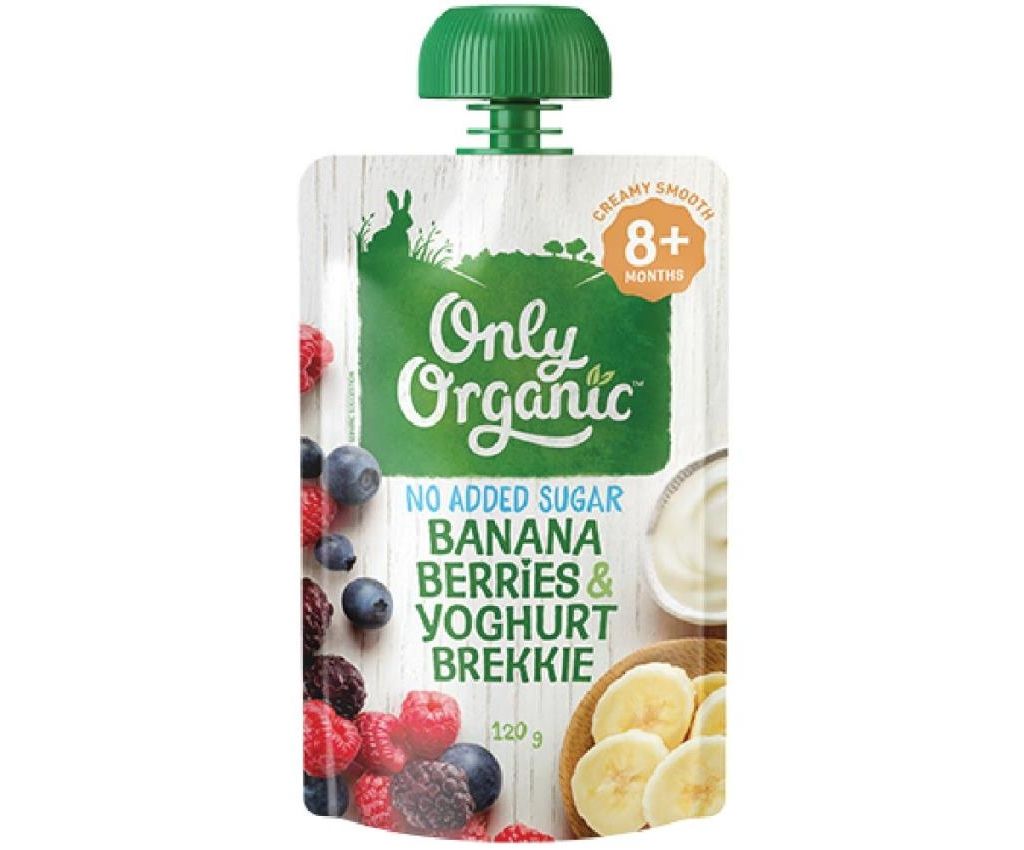 Organic Banana Berries &amp; Yoghurt Brekkie