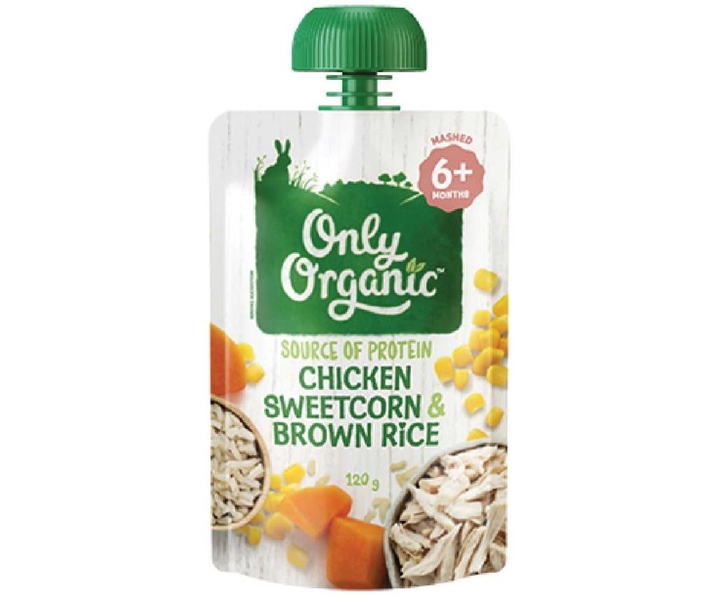 Organic Chicken Sweetcorn &amp; Brown Rice