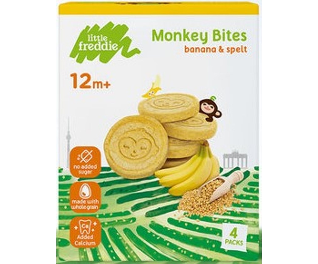 Organic Banana &amp; Spelt Biscuits (4 x 20g)