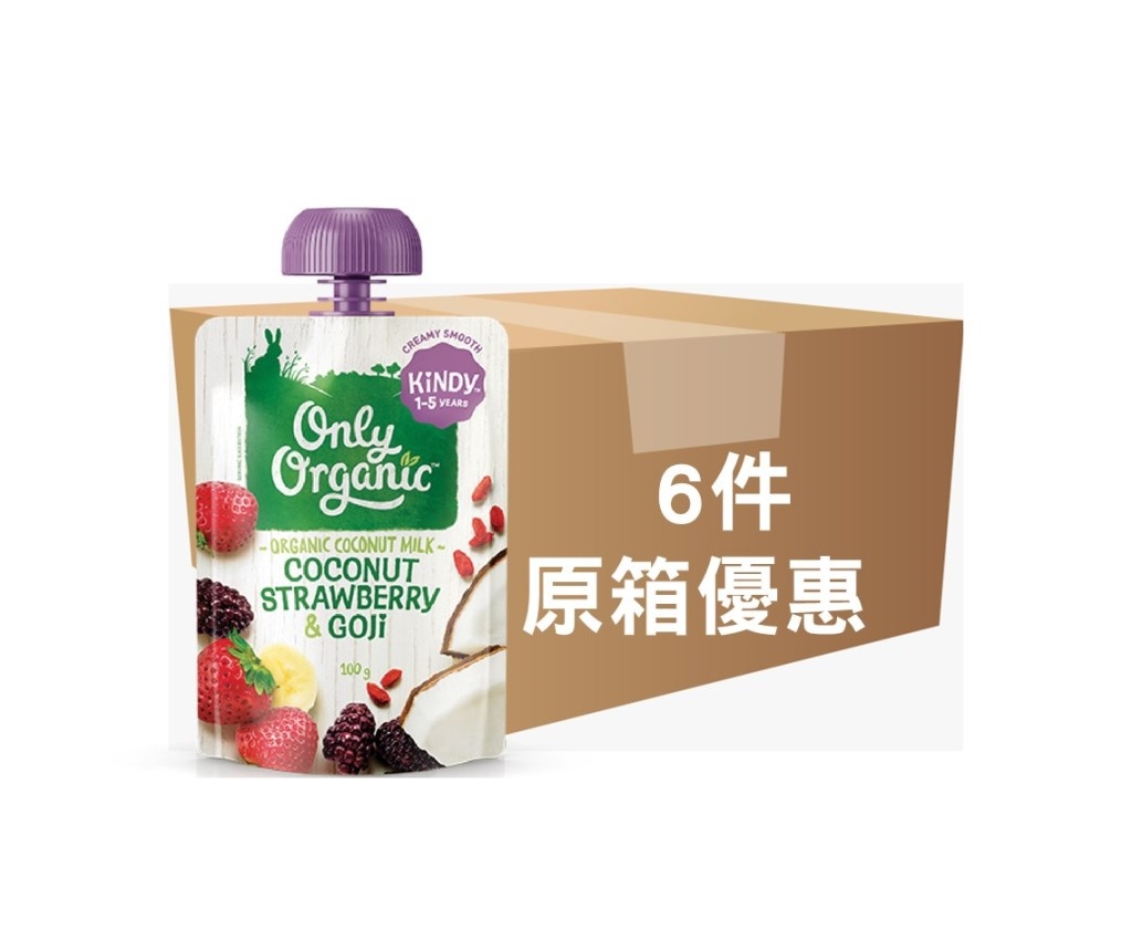 Organic Coconut Strawberry &amp; Goji 6pcs (Case Offer)
