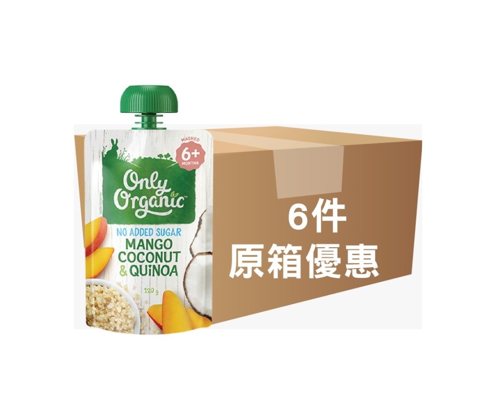 Organic Mango Coconut &amp; Quinoa 6pcs (Case Offer)