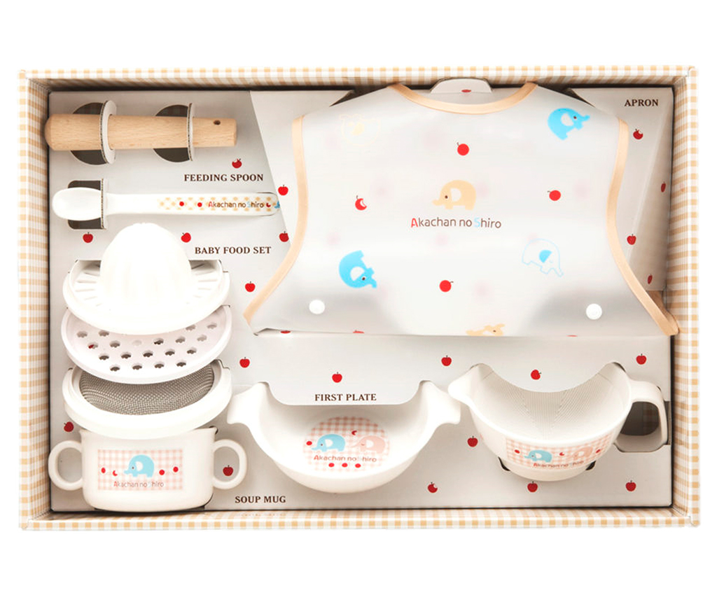 Blue Elephant 9-piece Parent-child Tableware Gift Box