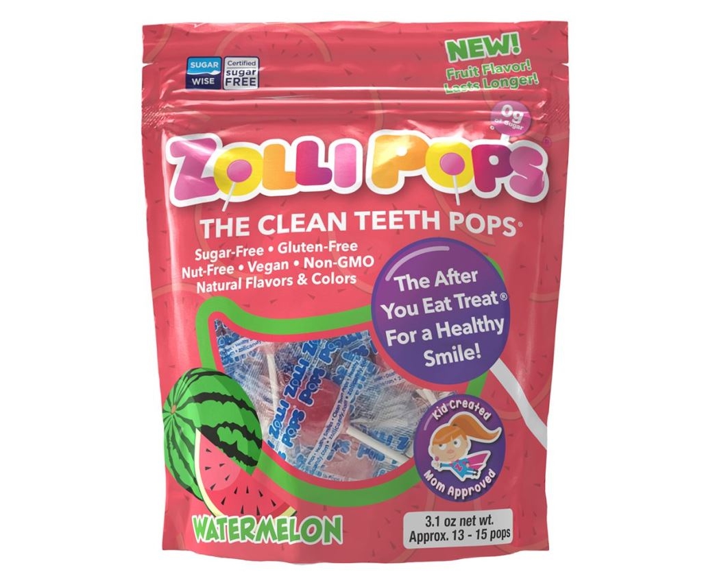 The Clean Teeth Pops, Anti Cavity Lollipops, Watermelon / 3.1ox (15 Count)