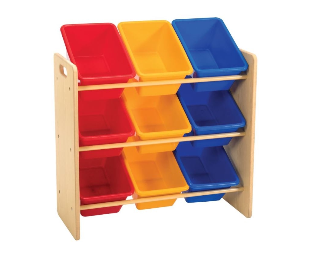 Delsun 9 Toy Storage Organizer Rainbow