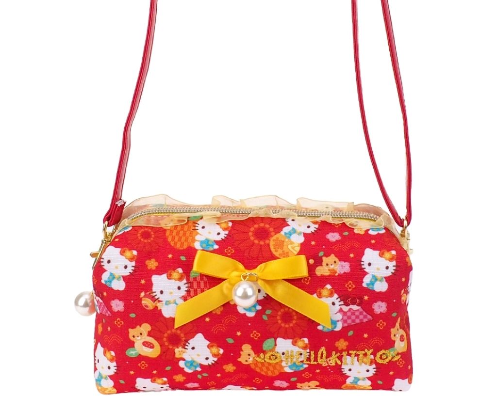 Hello Kitty Two-way Pouch with Shoulder Strap (for Red Pocket)