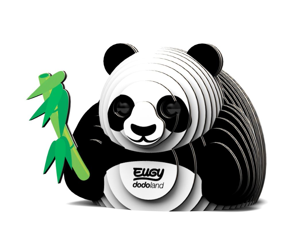 EUGY 3D組合紙製動物 - 熊貓 #013