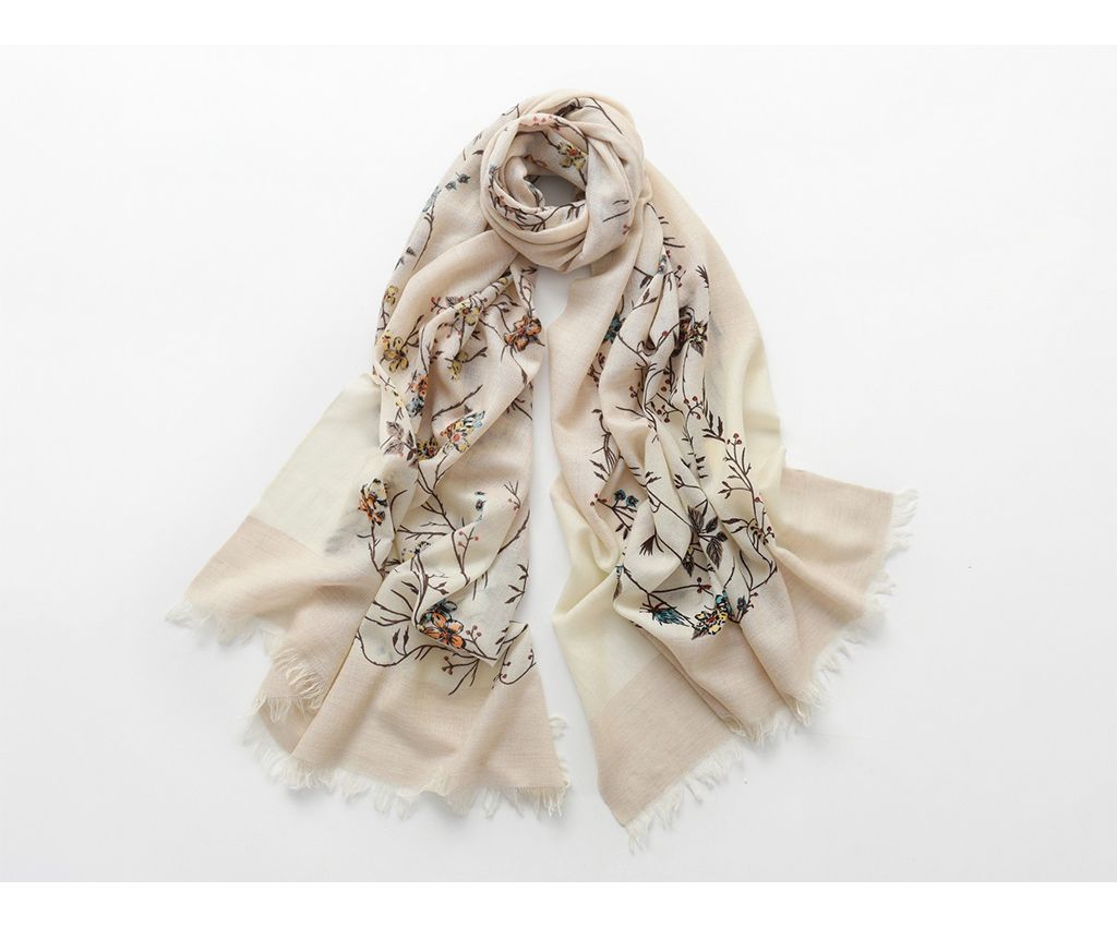 Pure wool hand-painted scarves
