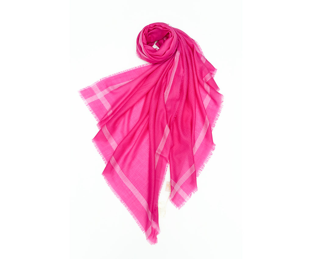 Cashmere Yarn-Dyed Shawl