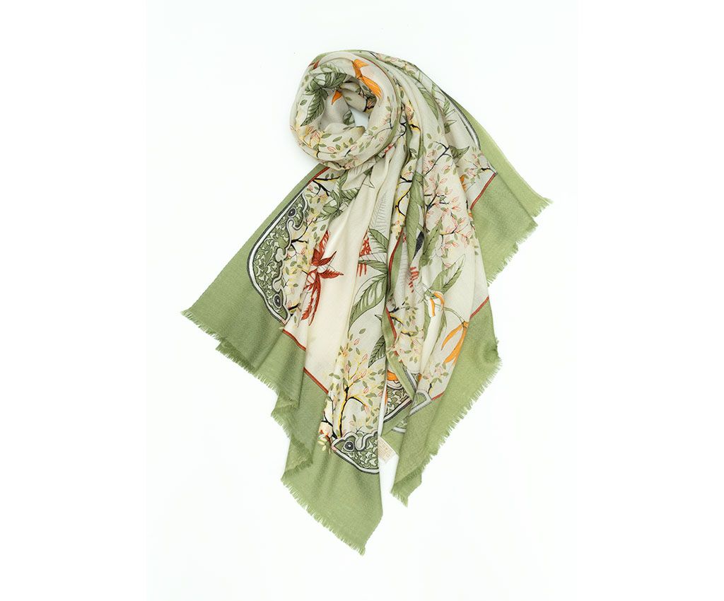 Cashmere Wool Print Scarves